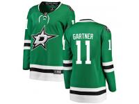 #11 Breakaway Mike Gartner Green NHL Home Women's Jersey Dallas Stars