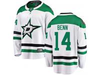 #14 Breakaway Jamie Benn White NHL Away Men's Jersey Dallas Stars