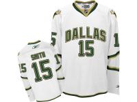 #15 Authentic Bobby Smith White Reebok NHL Third Men's Jersey Dallas Stars
