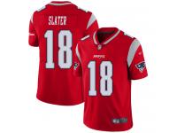 #18 Limited Matthew Slater Red Football Men's Jersey New England Patriots Inverted Legend