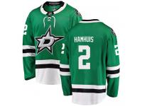 #2 Breakaway Dan Hamhuis Green NHL Home Men's Jersey Dallas Stars