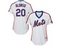 #20 Authentic Pete Alonso Women's White Baseball Jersey - Alternate New York Mets Cool Base