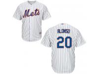 #20  Pete Alonso Men's White Baseball Jersey - Home New York Mets Cool Base