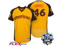 2016 MLB All-Star American Boston Red Sox Craig Kimbrel #46 Yellow Run Derby Flex Base Jersey