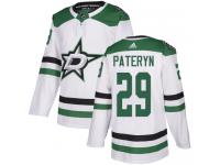 #29 Authentic Greg Pateryn White Adidas NHL Away Men's Jersey Dallas Stars