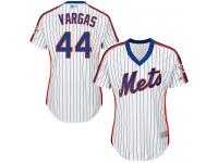 #44 Authentic Jason Vargas Women's White Baseball Jersey - Alternate New York Mets Cool Base