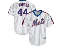 #44  Jason Vargas Men's White Baseball Jersey - Alternate New York Mets Cool Base