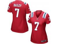 #7 Game Jake Bailey Red Football Alternate Women's Jersey New England Patriots