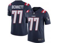 #77 Limited Michael Bennett Navy Blue Football Men's Jersey New England Patriots Rush Vapor Untouchable