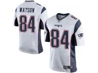 #84 Game Benjamin Watson White Football Road Men's Jersey New England Patriots
