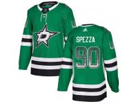 #90 Authentic Jason Spezza Green Adidas NHL Men's Jersey Dallas Stars Drift Fashion