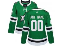 Authentic Green Adidas NHL Home Women's Jersey Customized Dallas Stars