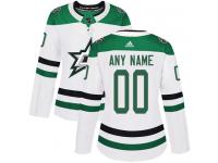 Authentic White Adidas NHL Away Women's Jersey Customized Dallas Stars