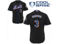 Black Curtis Granderson Men #3 Majestic MLB New York Mets Jersey