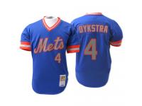 Blue 1983 Throwback Lenny Dykstra Men #4 Mitchell And Ness MLB New York Mets Jersey