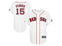 Boston Red Sox #15 Dustin Pedroia Majestic Stars & Stripes Replica Jersey C White