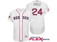 Boston Red Sox #24 David Price White Stars & Stripes 2016 Independence Day Flex Base Jersey