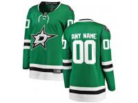 Breakaway Green NHL Home Women's Jersey Customized Dallas Stars