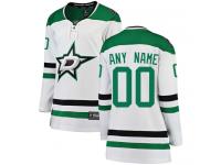 Breakaway White NHL Away Women's Jersey Customized Dallas Stars