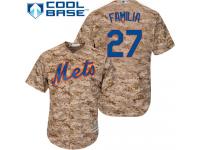 Camo Jeurys Familia Men #27 Majestic MLB New York Mets Cool Base Alternate Jersey