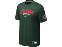 Chicago Cubs Dark Green Nike Short Sleeve Practice T-Shirt