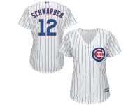 Chicago Cubs Kyle Schwarber Majestic Women's Cool Base Player Jersey - White