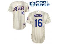Cream Dwight Gooden Men #16 Majestic MLB New York Mets Cool Base Home Jersey