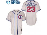 Cream Ryne Sandberg Men #23 Majestic MLB Chicago Cubs 1929 Turn Back The Clock Jersey