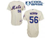 Cream Tug McGraw Men #56 Majestic MLB New York Mets Cool Base Home Jersey