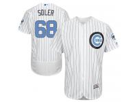 Cubs #68 Jorge Soler White (Blue Strip) Flexbase Authentic Collection 2016 Father Day Stitched Baseball Jersey