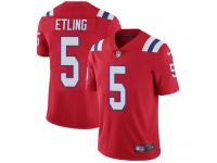 Danny Etling Men's Limited Red Jersey Nike NFL New England Patriots Vapor Untouchable Alternate #5