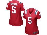 Danny Etling Women's Game Red Jersey Nike NFL New England Patriots Alternate #5
