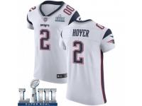 Elite Men's Brian Hoyer New England Patriots Nike Super Bowl LIII Vapor Untouchable Jersey - White