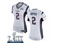 Game Women's Brian Hoyer New England Patriots Nike Super Bowl LIII Jersey - White