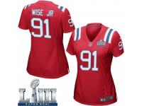 Game Women's Deatrich Wise Jr. New England Patriots Nike Alternate Super Bowl LIII Jersey - Red