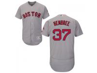 Gray Heath Hembree Men #37 Majestic MLB Boston Red Sox Flexbase Collection Jersey