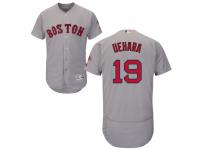 Gray Koji Uehara Men #19 Majestic MLB Boston Red Sox Flexbase Collection Jersey