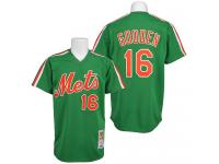 Green Throwback Dwight Gooden Men #16 Mitchell And Ness MLB New York Mets Jersey