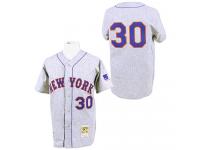 Grey 1969 Throwback Nolan Ryan Men #30 Mitchell And Ness MLB New York Mets Jersey