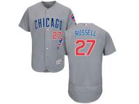 Grey Addison Russell Men #27 Majestic MLB Chicago Cubs Flexbase Collection Jersey