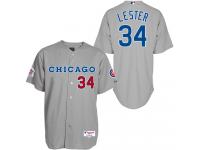 Grey Jon Lester Men #34 Majestic MLB Chicago Cubs 1990 Turn Back The Clock Jersey