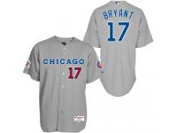 Grey Kris Bryant Men #17 Majestic MLB Chicago Cubs 1990 Turn Back The Clock Jersey