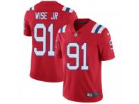 Limited Men's Deatrich Wise Jr. New England Patriots Nike Vapor Untouchable Alternate Jersey - Red