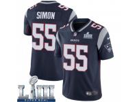 Limited Men's John Simon New England Patriots Nike Team Color Super Bowl LIII Vapor Untouchable Jersey - Navy