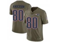 Limited Men's Stephen Anderson New England Patriots Nike 2017 Salute to Service Jersey - Green