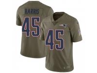 Limited Men's Trent Harris New England Patriots Nike 2017 Salute to Service Jersey - Green
