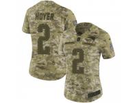 Limited Women's Brian Hoyer New England Patriots Nike 2018 Salute to Service Jersey - Camo