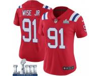 Limited Women's Deatrich Wise Jr. New England Patriots Nike Super Bowl LIII Vapor Untouchable Alternate Jersey - Red
