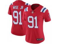 Limited Women's Deatrich Wise Jr. New England Patriots Nike Vapor Untouchable Alternate Jersey - Red