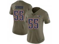 Limited Women's John Simon New England Patriots Nike 2017 Salute to Service Jersey - Green